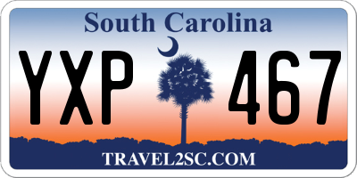SC license plate YXP467