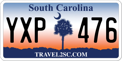 SC license plate YXP476