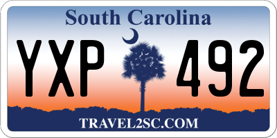 SC license plate YXP492