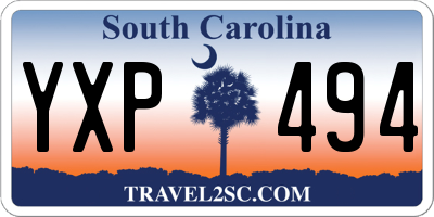 SC license plate YXP494