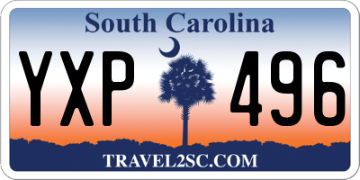 SC license plate YXP496