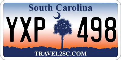 SC license plate YXP498