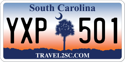 SC license plate YXP501