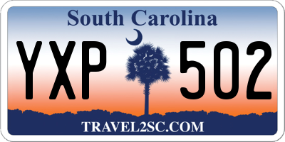 SC license plate YXP502