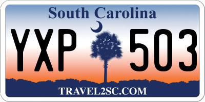 SC license plate YXP503