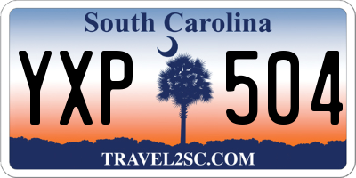 SC license plate YXP504