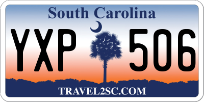 SC license plate YXP506