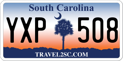 SC license plate YXP508