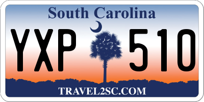SC license plate YXP510