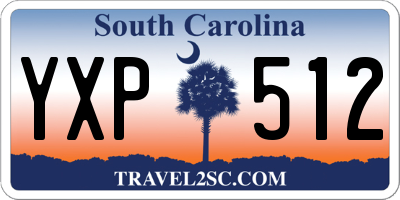 SC license plate YXP512
