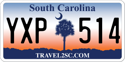 SC license plate YXP514