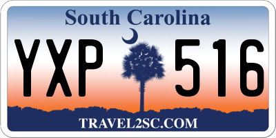 SC license plate YXP516