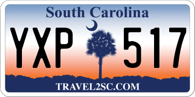 SC license plate YXP517