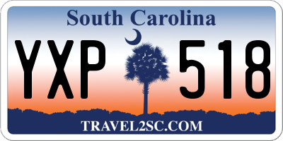 SC license plate YXP518