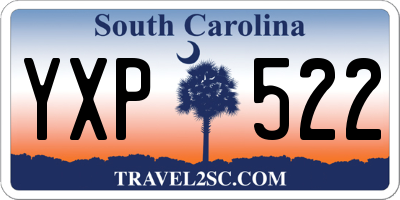 SC license plate YXP522