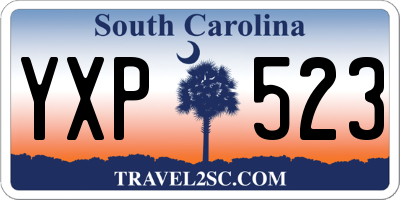 SC license plate YXP523