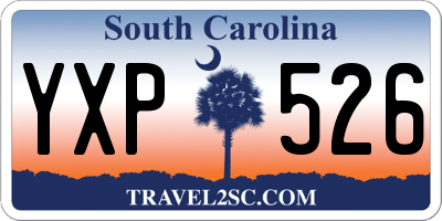 SC license plate YXP526