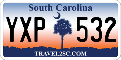 SC license plate YXP532