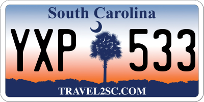 SC license plate YXP533