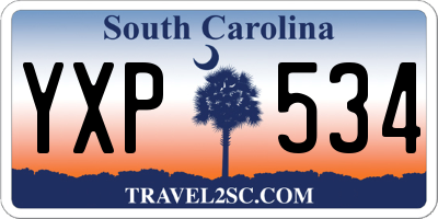 SC license plate YXP534