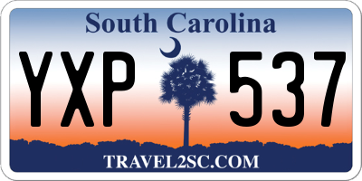 SC license plate YXP537