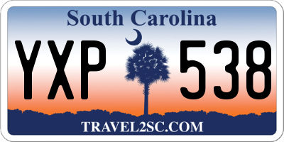 SC license plate YXP538