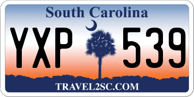 SC license plate YXP539