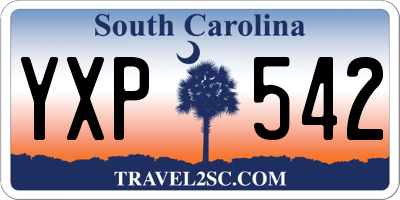 SC license plate YXP542