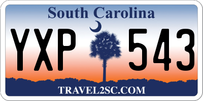 SC license plate YXP543
