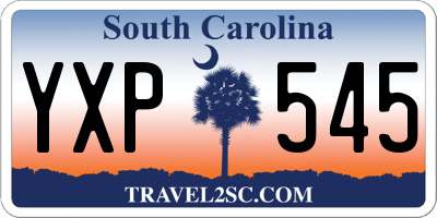 SC license plate YXP545