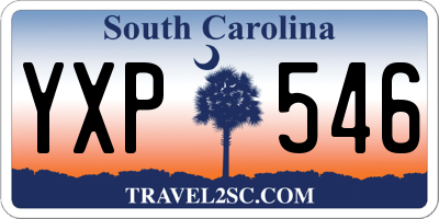 SC license plate YXP546