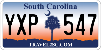 SC license plate YXP547