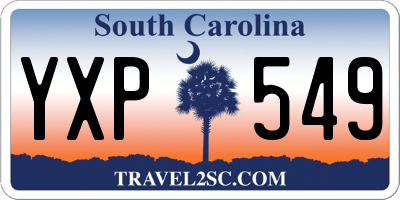 SC license plate YXP549