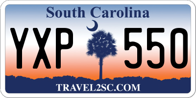 SC license plate YXP550