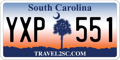 SC license plate YXP551