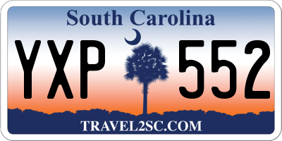 SC license plate YXP552