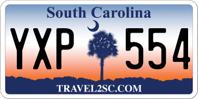 SC license plate YXP554