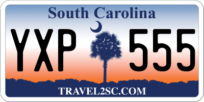 SC license plate YXP555