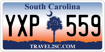 SC license plate YXP559