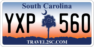 SC license plate YXP560