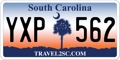 SC license plate YXP562