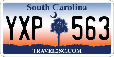 SC license plate YXP563
