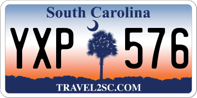 SC license plate YXP576