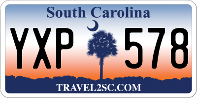 SC license plate YXP578