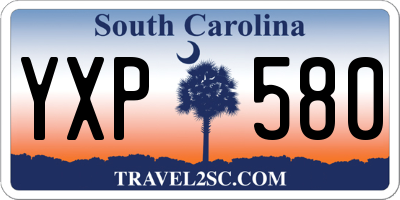 SC license plate YXP580