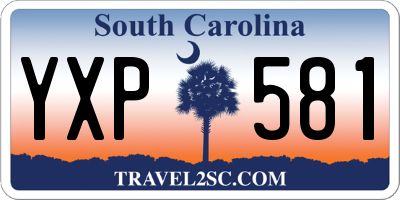 SC license plate YXP581