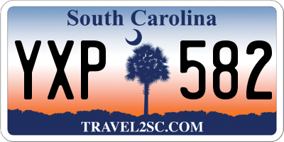 SC license plate YXP582