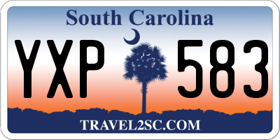 SC license plate YXP583