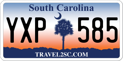 SC license plate YXP585