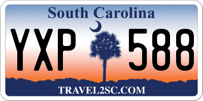 SC license plate YXP588